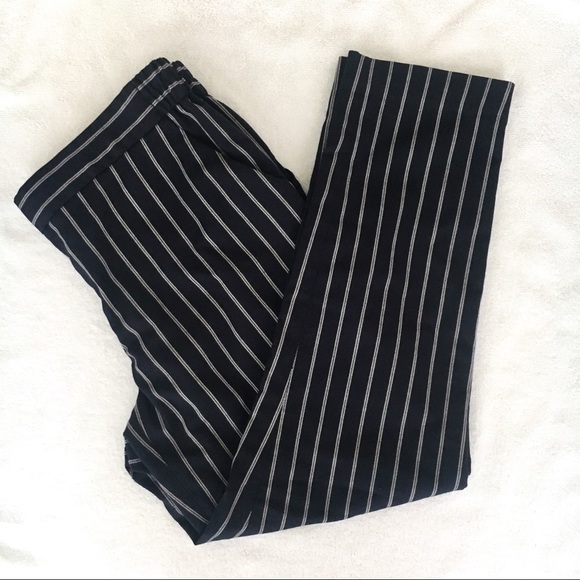 Cynthia Rowley Pants - Cynthia Rowley Trousers Waistband Stripe Navy Pant